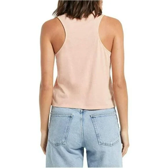 Z Supply The Skimmer Cropped Pocket Tank Top  L - Picture 2 of 8